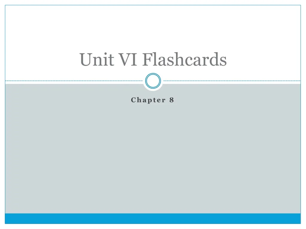unit vi flashcards