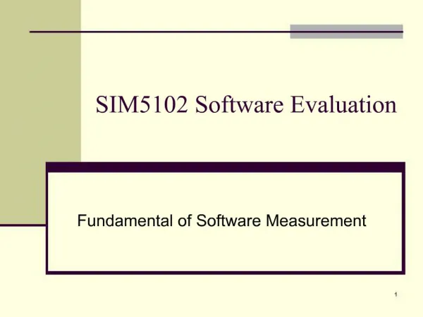 SIM5102 Software Evaluation