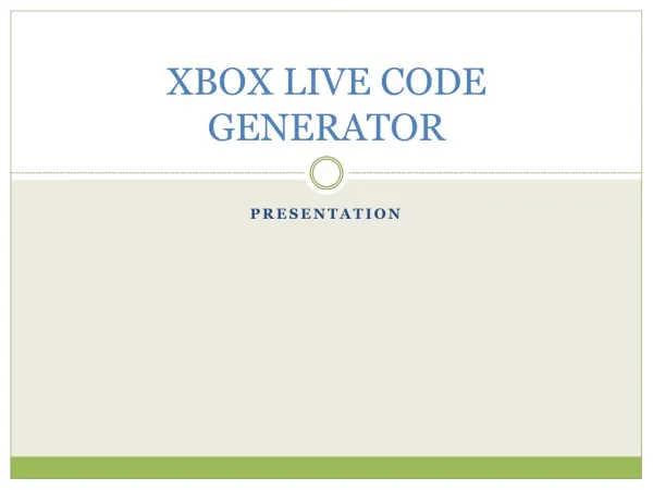 xbox live code genrator