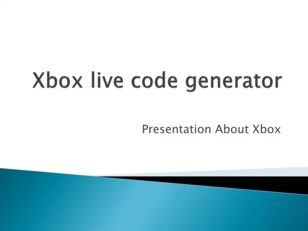 Xbox live code generator