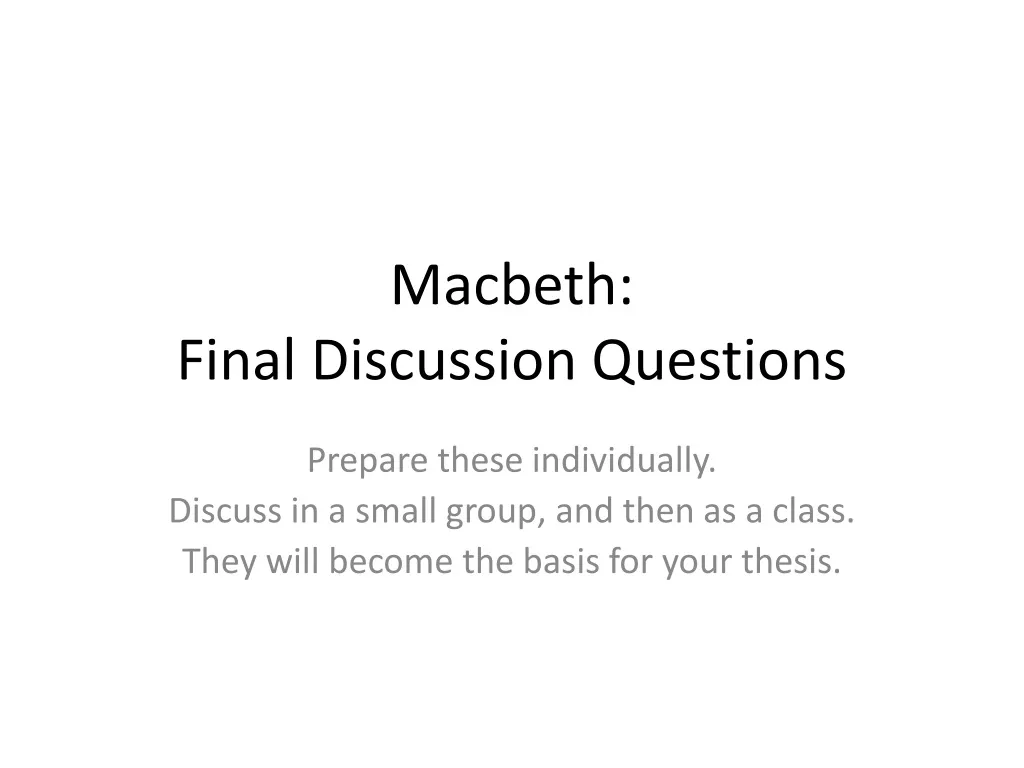 macbeth final discussion questions
