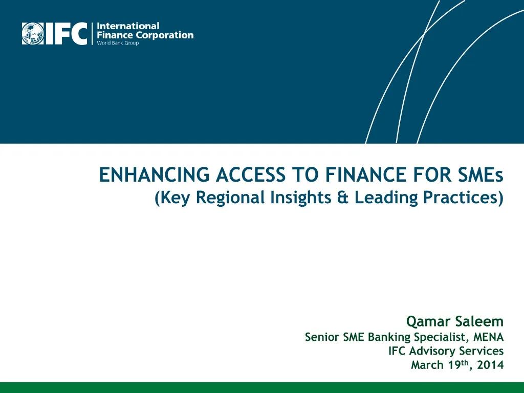 enhancing access to finance for smes key regional