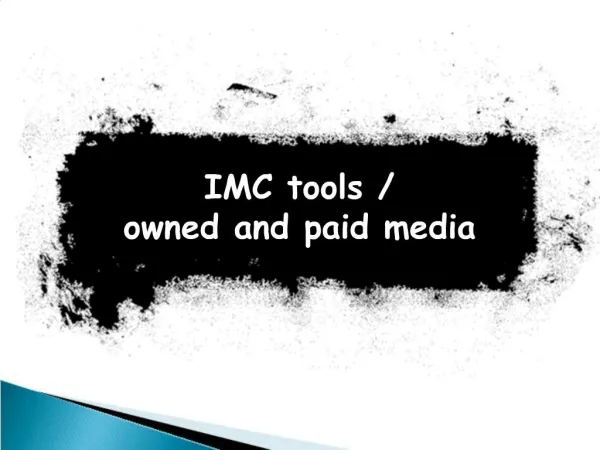 IMC tools