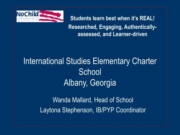 International Studies Elementary Charter School Albany, Georgia