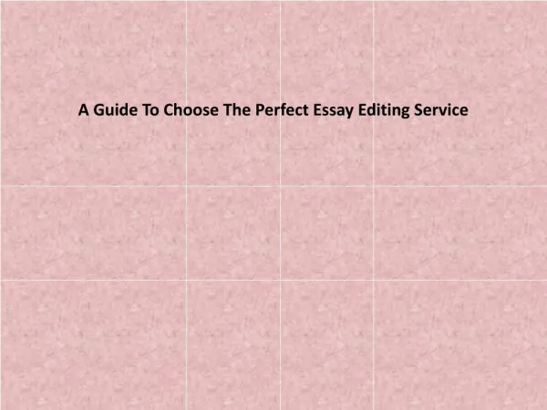 essay editing service