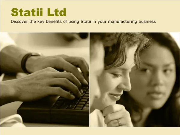 Statii Ltd's Presentation