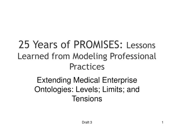 25 Years of PROMISES: Lessons Learned from Modeling Professional Practices