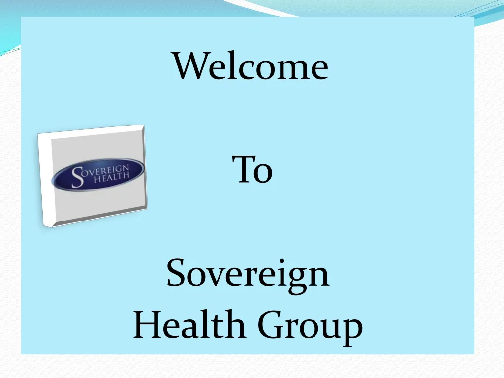 welcome to sovereign health group