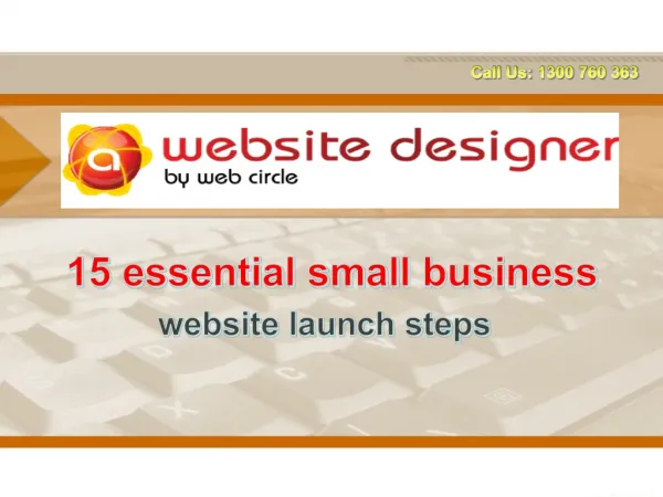 15 essential small business website launch steps