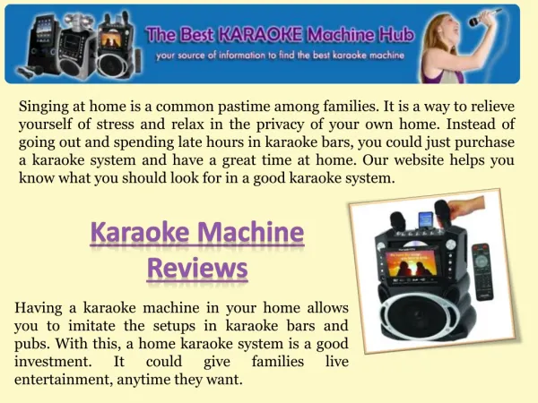 Karaoke Machine Reviews