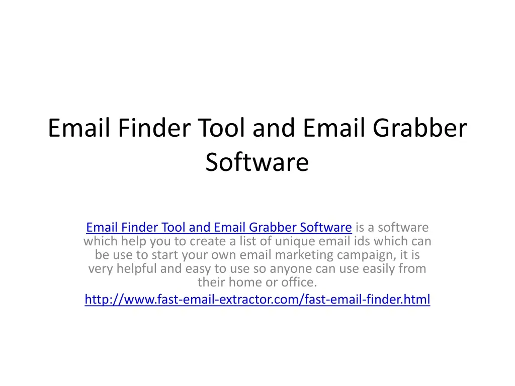 email finder tool and email grabber software