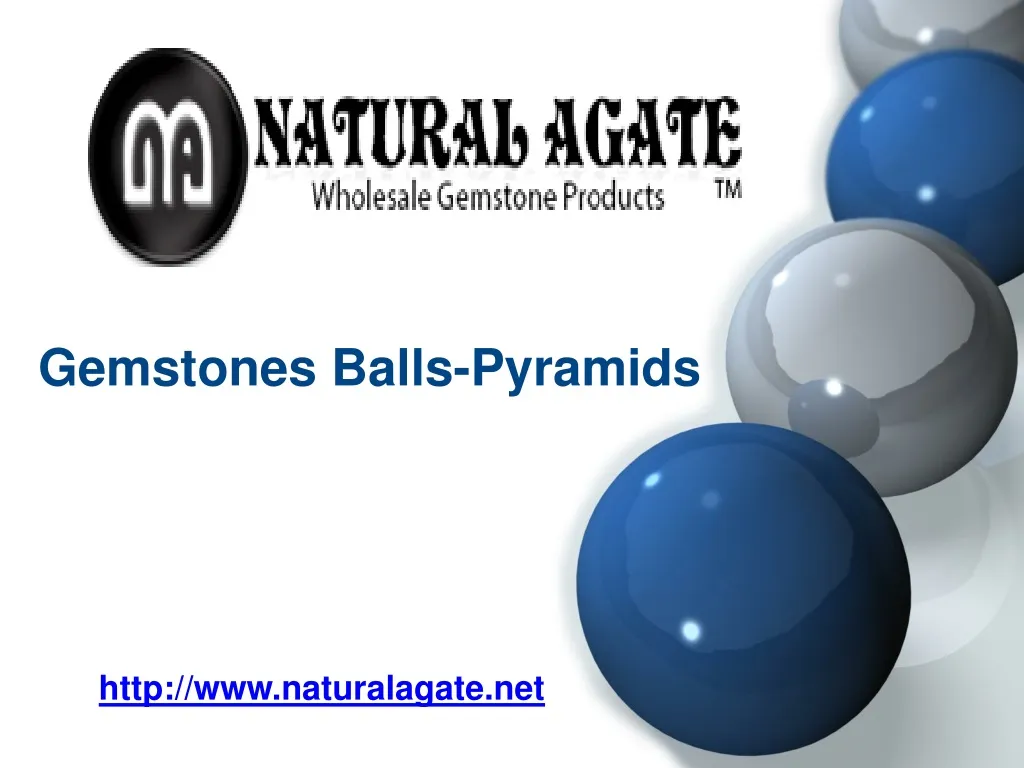 gemstones balls pyramids