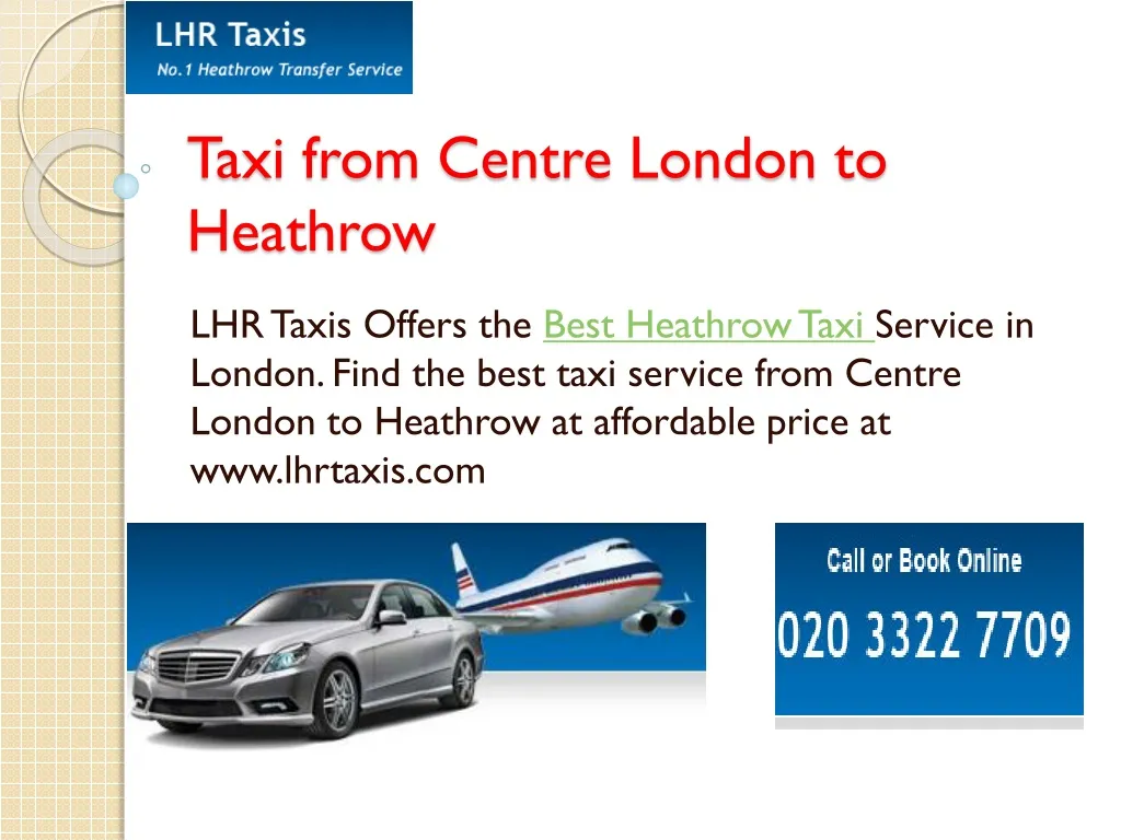 taxi from centre london to heathrow