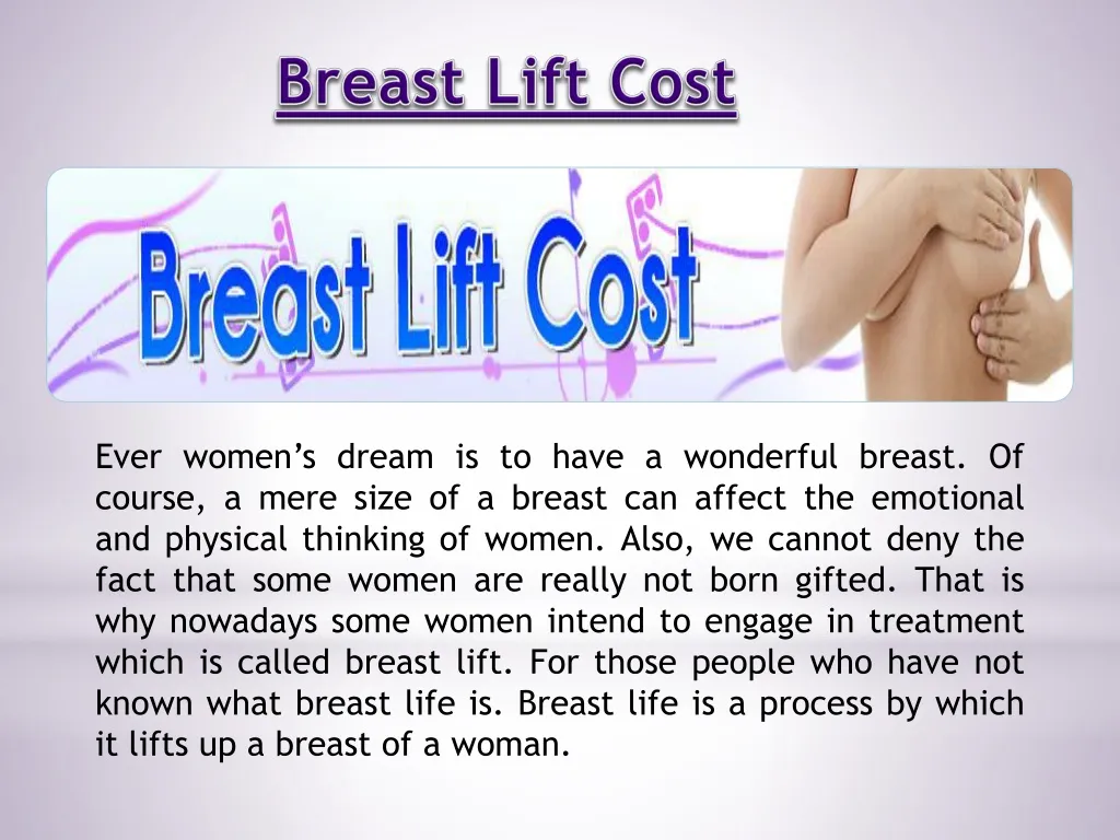 breast lift cost