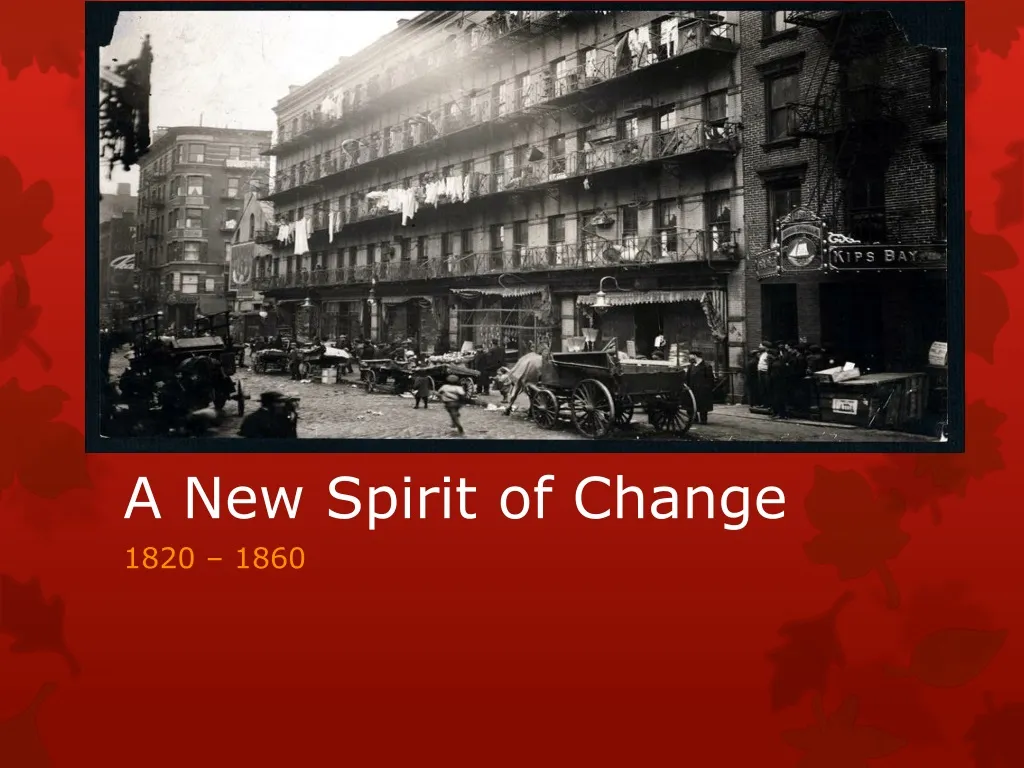 a new spirit of change