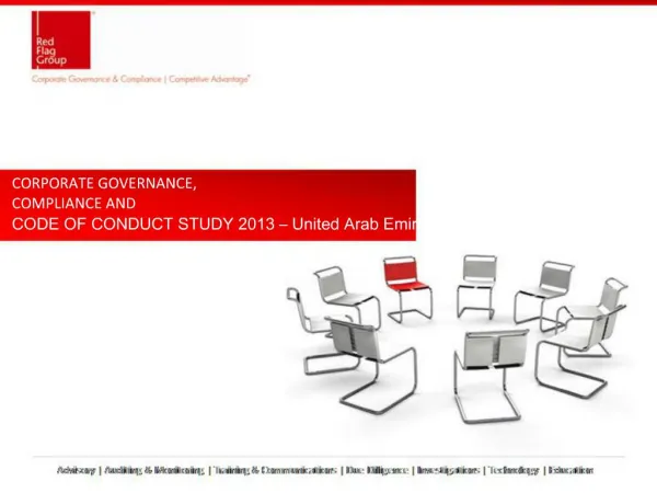 CORPORATE GOVERNANCE, COMPLIANCE AND CODE OF CONDUCT STUDY 2013 United Arab Emirates