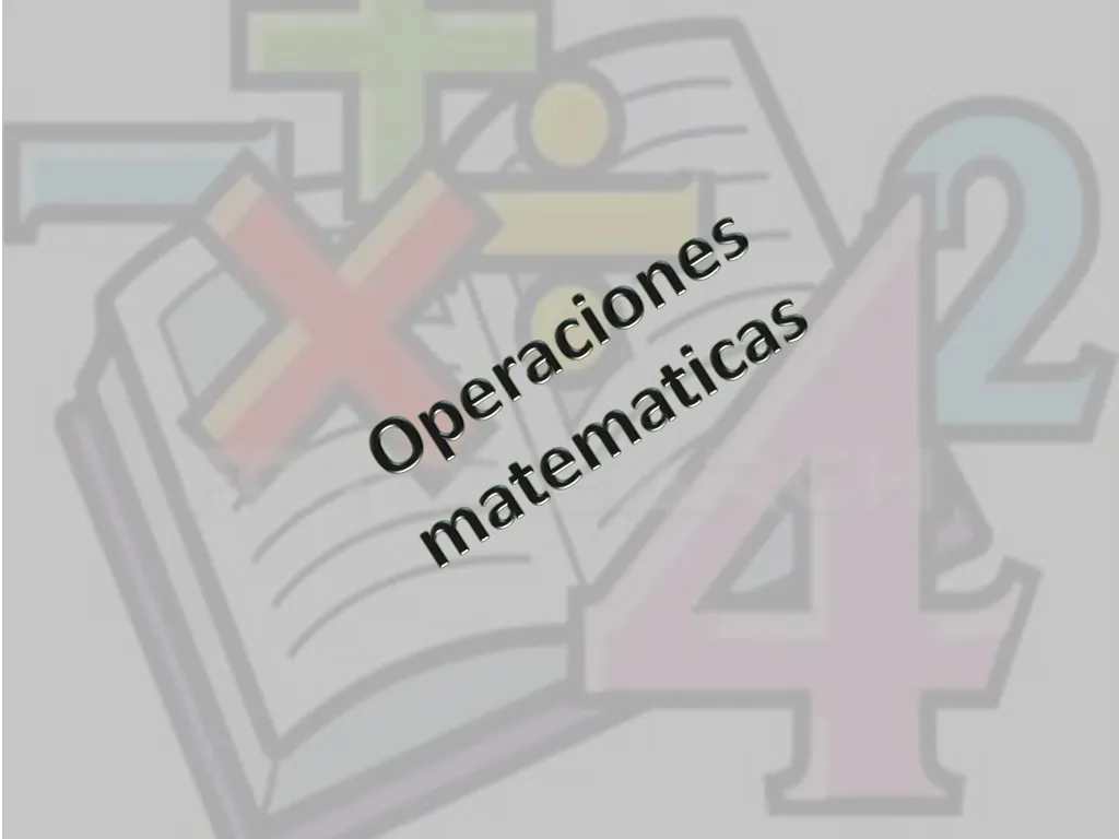operaciones matematicas