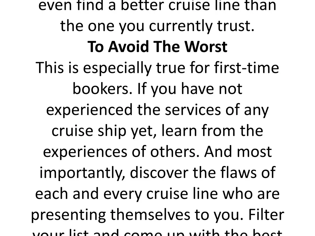 3 great reasons why reading cruise line reviews