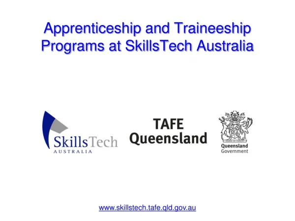 Apprenticeship and Traineeship Programs at SkillsTech Austra