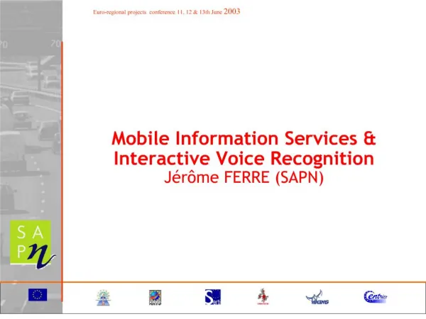 mobile information services interactive voice recognition j r me ferre sapn