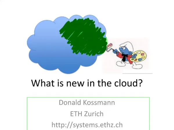 What is new in the cloud