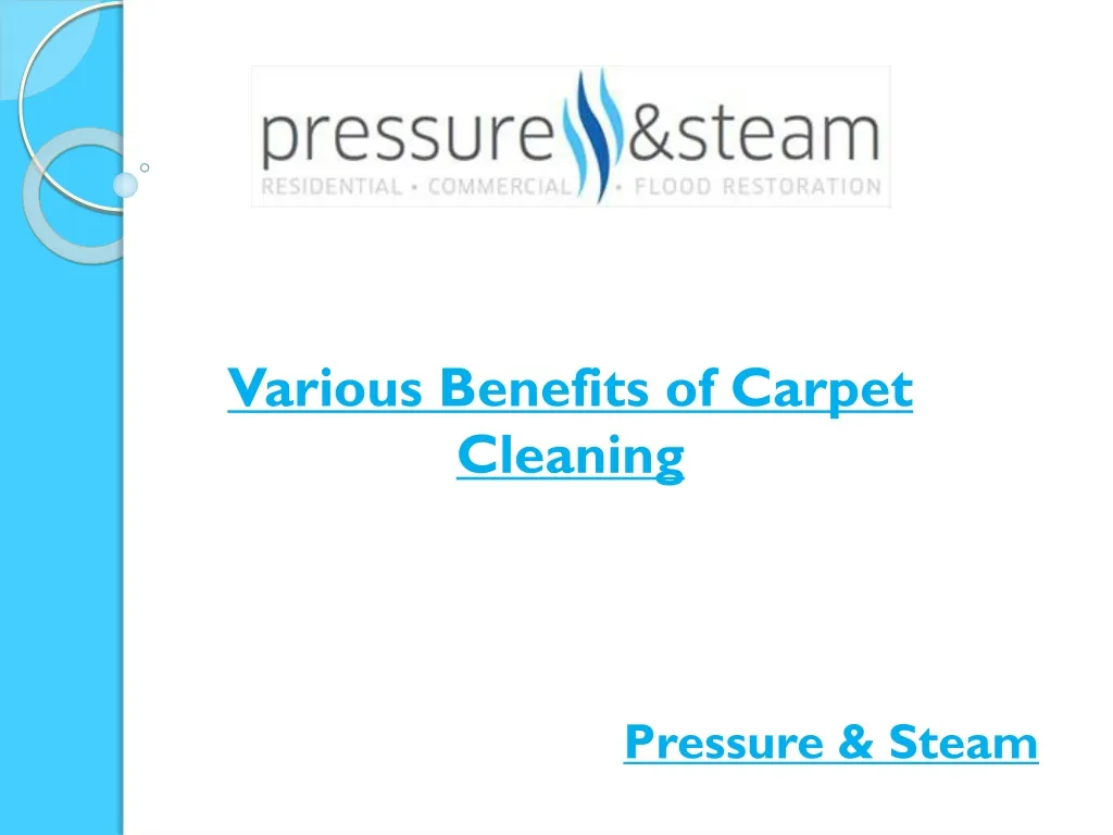 various benefits of carpet cleaning