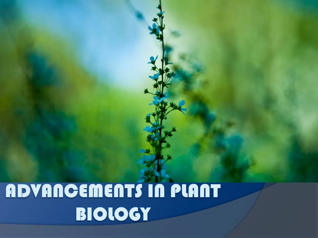 advancements in plant biology