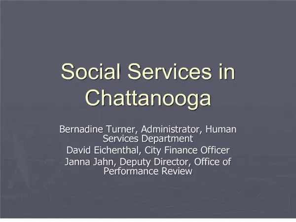 social services in chattanooga
