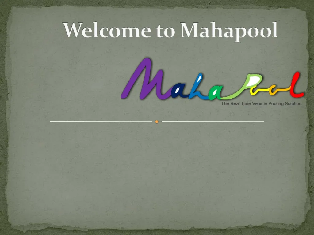 welcome to mahapool
