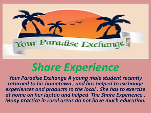 Share Experience