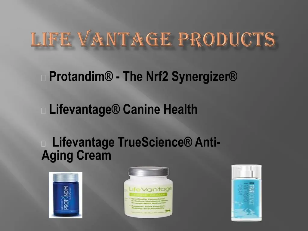 life vantage products