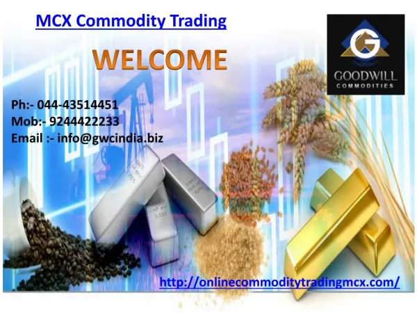 MCX Commodity Trading