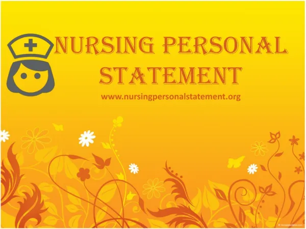 nursing personal statements
