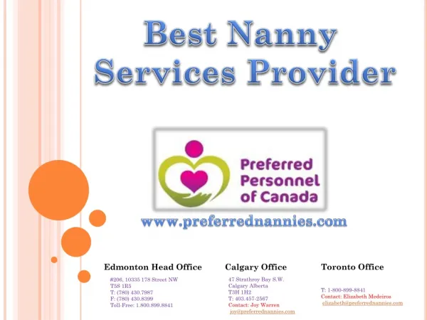 Edmonton Nannies Jobs