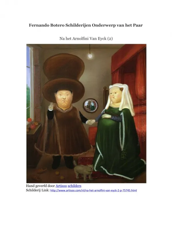 Fernando Botero Schilderijen Onderwerp van het Paar -- Artis