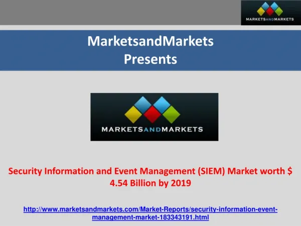 Security Information and Event Management Market