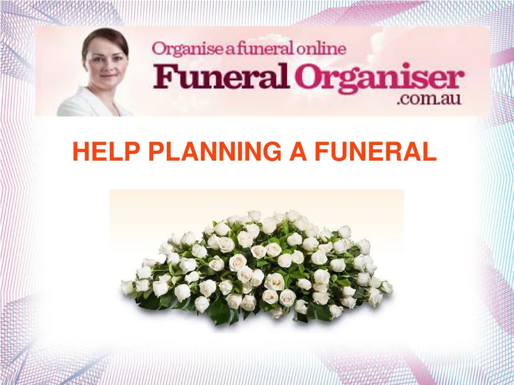 help planning a funeral