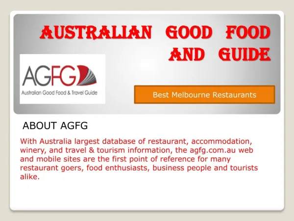 Choose Best Melbourne Restaurants Australia