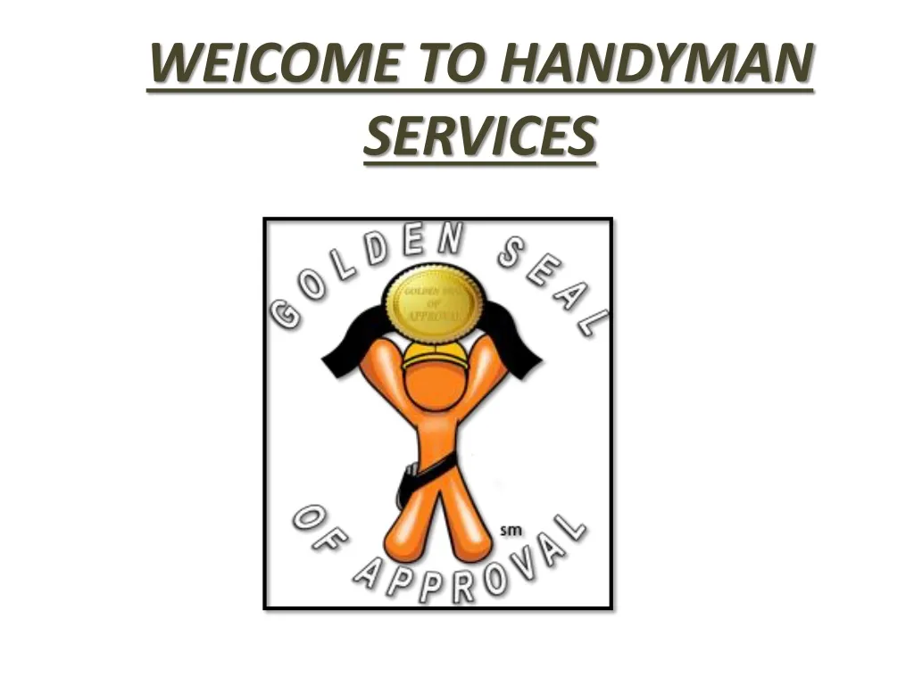 weicome to handyman services
