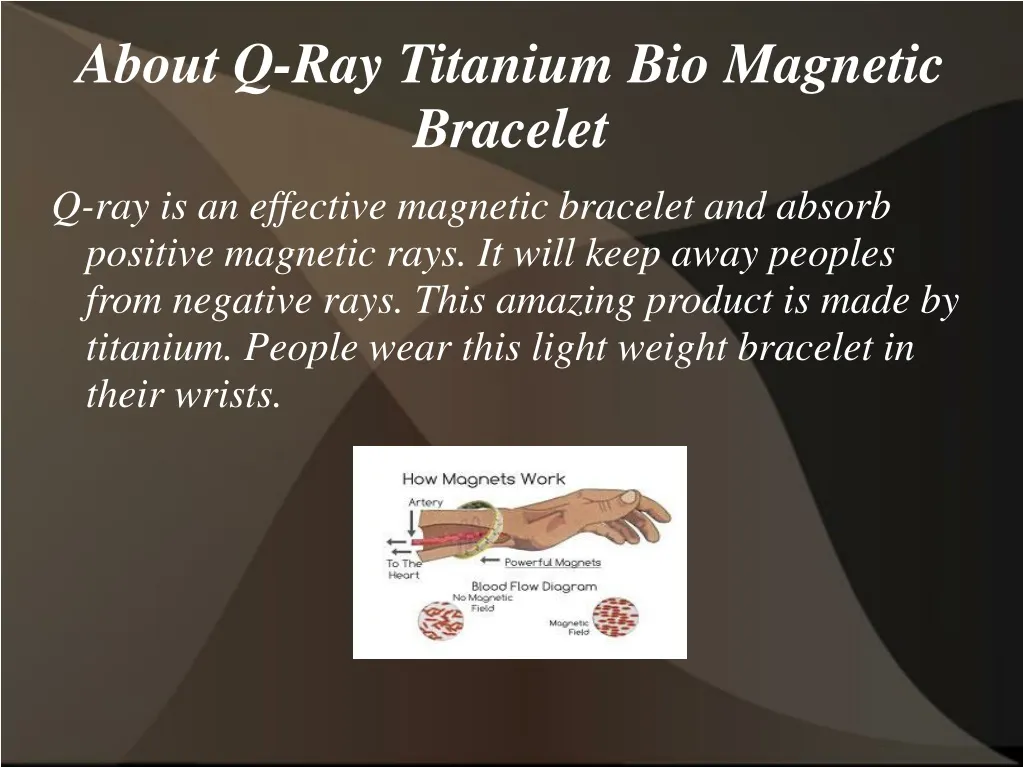 about q ray titanium bio magnetic bracelet