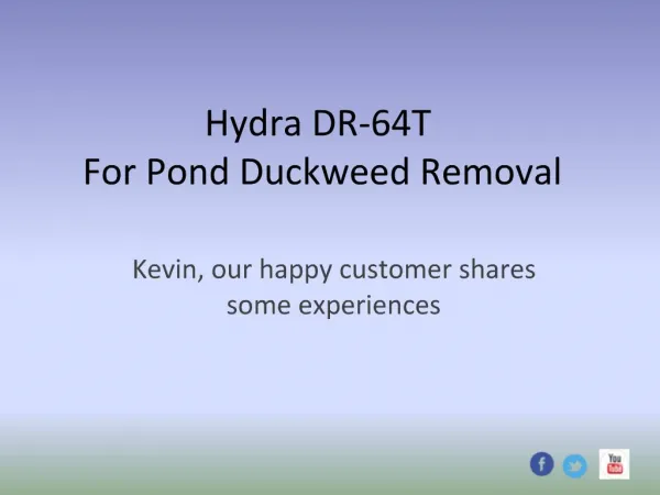 Duckweed Control with Hydra DR-64T Review