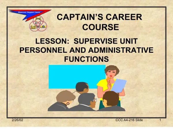 captain s career course