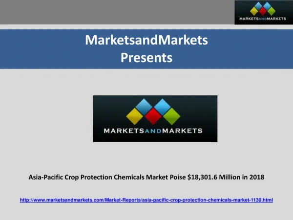 Asia-Pacific Crop Protection Chemicals Market Poise $18,301.