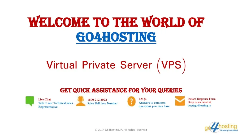 welcome to the world of go4hosting virtual private server vps