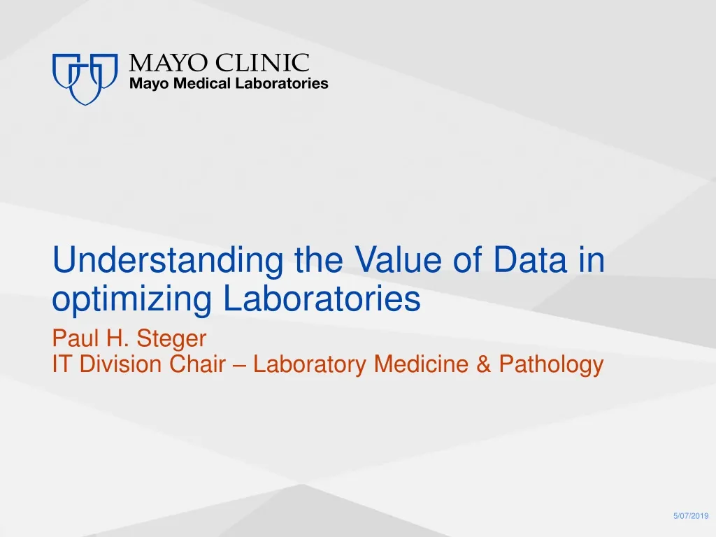 understanding the value of data in optimizing laboratories