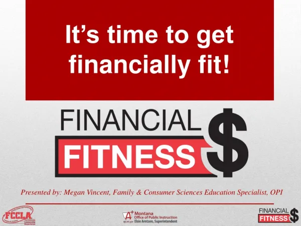 It’s time to get financially fit !