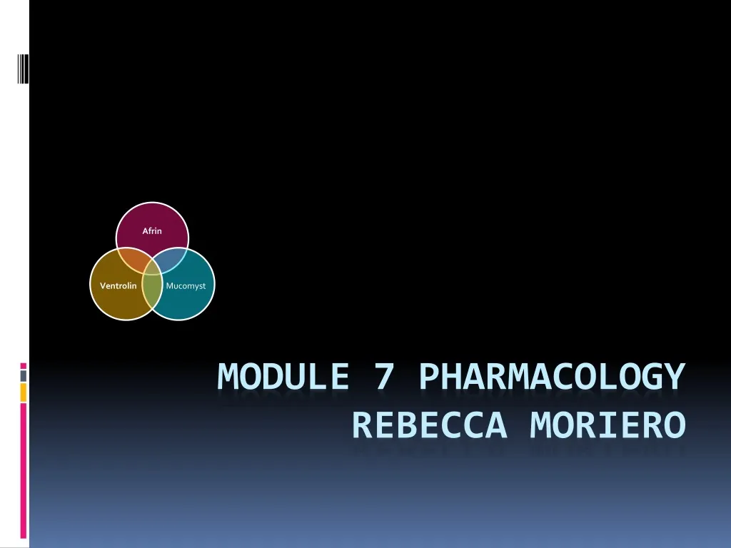 module 7 pharmacology rebecca moriero