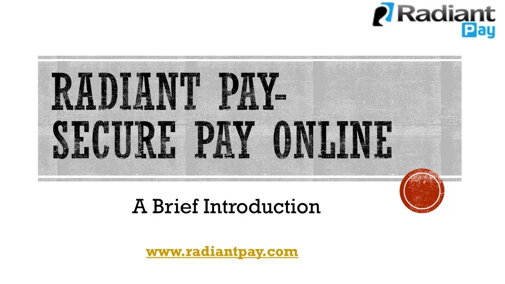 radiant pay secure pay online