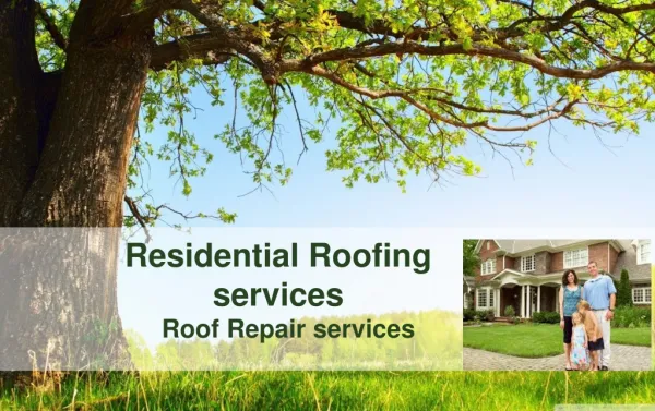 Residential Roofing services