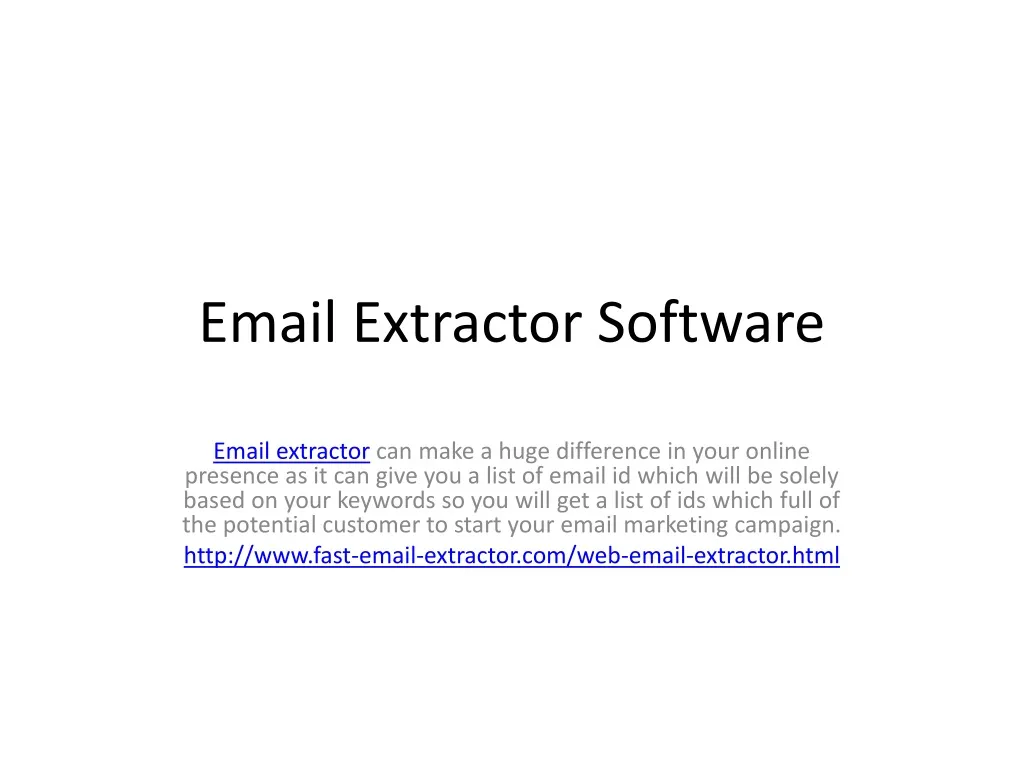 email extractor software